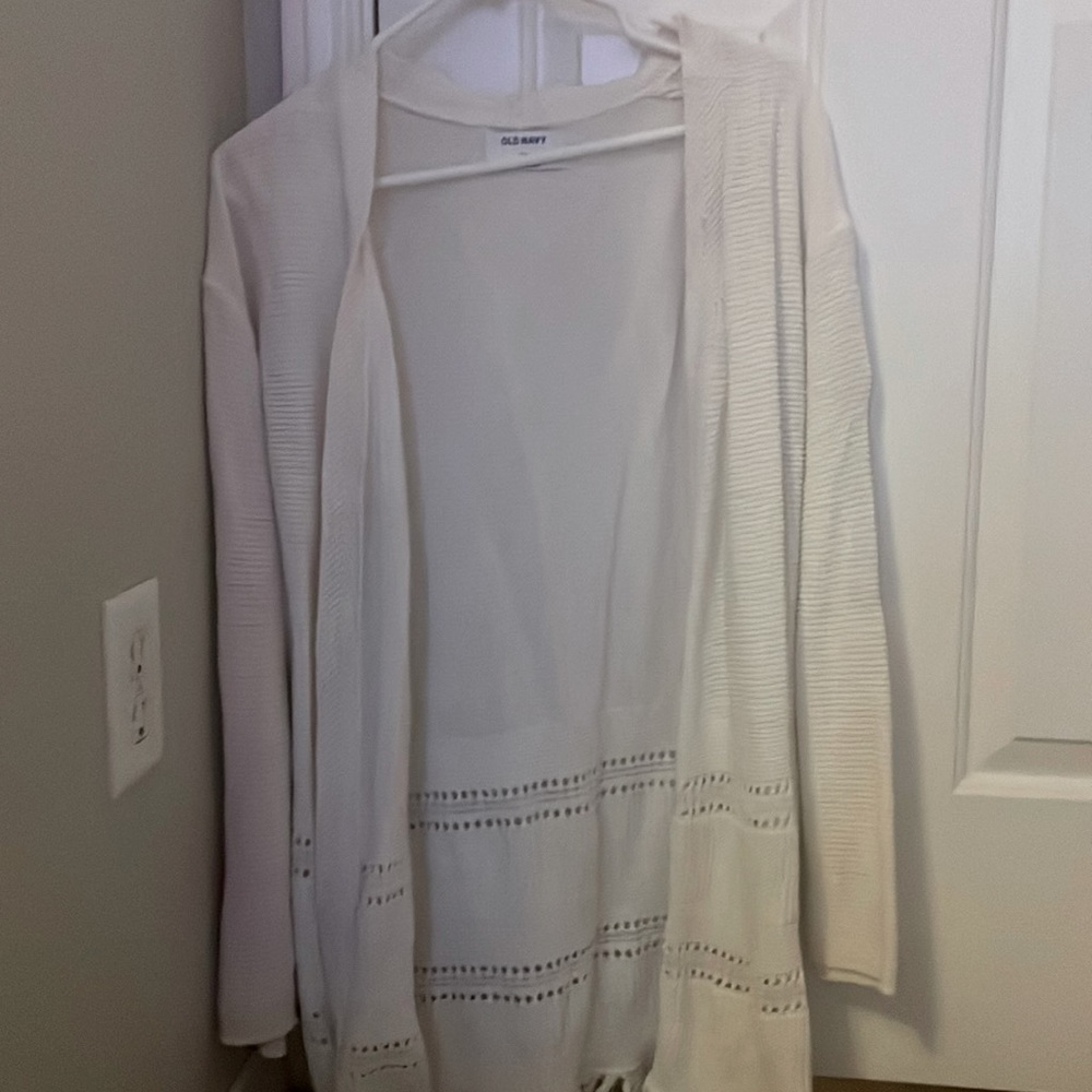 White, over coat